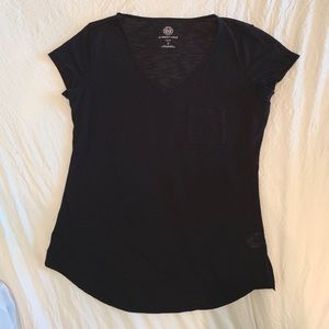 Black v-neck